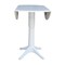 International Concepts Round 42, Round dual drop Leaf Pedestal Table, 42.3  inH, White, 42 W, 42 L, 42.3 in H, Wood, White K08-42DPT-27B-6B-2 - alternate 7